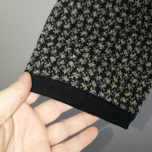 VINTAGE Grey Granny Preppy Wool Boucle Lambswool Long Cardigan Plus Size 1X - Picture 8 of 14